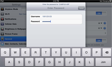 Configuring Wireless Access for iPad Step 6